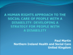 Paul Martin-Developing the Strategy for People with a Disablity