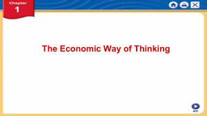 The Economic Way of Thinking - T. Zach BCC Business Courses