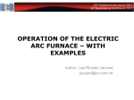Operation of the electric arc furnace – With examples