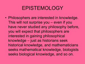 epistemology - mrsmcfadyensspace