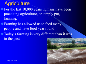 Sustainable Agriculture