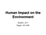 Human Impact on the Environment