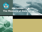 The Measure of Data Location2009-09