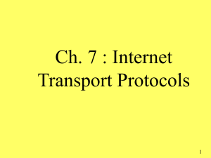 Transport Protocols