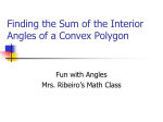 Sum of Interior Angles of a Convex Polygon
