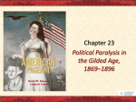 Political Paralysis in the Gilded Age PowerPoint