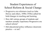 Student Experiences of School Reform and Social Change