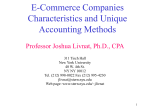 E-Commerce Companies Characteristics and Unique