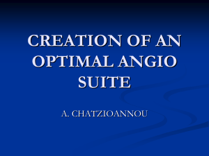 CREATION OF AN OPTIMAL ANGIO SUITE