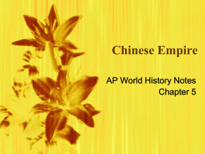 AP world Chine Qin and Han