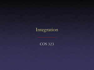 Integration - Princeton CS