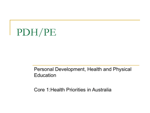TAFE_PDHPE_Health_Priorities_in_Australia
