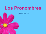 Subject Pronouns