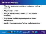 Analyze a circular flow model of a free market economy?