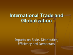 International Trade and Globalization