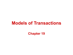Models of Transactions