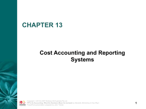 Cost accounting