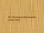 The Protestant Reformation (1450