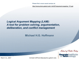 Logical argument mapping (LAM): A tool for problem solving