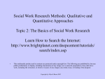 The Basics of Social Work Research