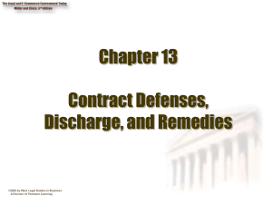 Contracts Defenses