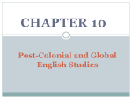 CHAPTER 10 Post-Colonial and Global English Studies