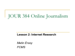 Week: 2: Search on the Internet - Eastern Mediterranean University