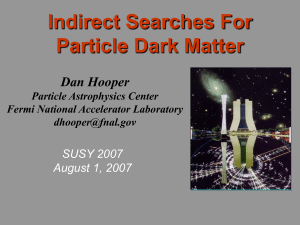 Dan Hooper - Indirect Searches For Particle Dark