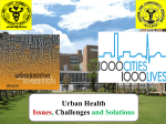 Urban Health Issues, Challenges and Solutions