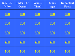 Jeopardy (#3) - Heritage Collegiate