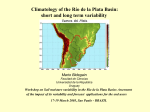 Climatology of the Río de la Plata Basin