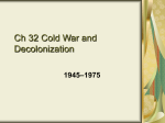Ch 31 Cold War and Decolonization