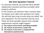Net Ionic Equation Powerpoint Tutorial