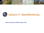 Geocoding and Georeferencing