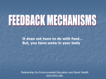 feedback mechanism PowerPoint - Partnerships for Environmental