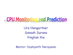 CPU Monitoring and Prediction Service for Odyssey