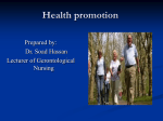 Health promotion of the elderly