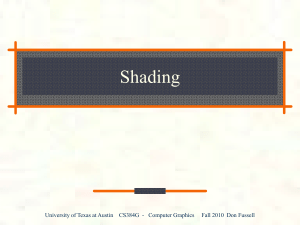 lecture08-Shading - University of Texas Computer Sciences