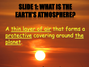 Earth`s Atmosphere