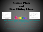 Scatter Plots and Best Fitting Lines