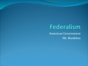 Federalism - University High School