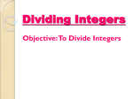 Dividing Integers