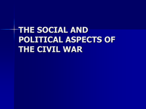 the social and political aspects of the civil war