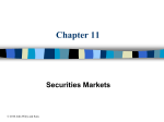 Chapter 11 Securities Markets