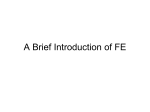 A Brief History of FE