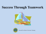 Success Through Teamwork - Lions Clubs International