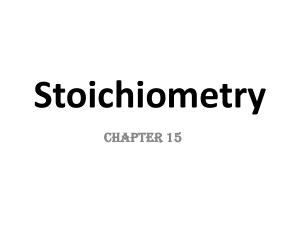 Stoichiometry - WordPress.com