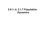 2.6.1-.4, 2.1.7 Population Dynamics - DAVIS-DAIS
