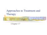 Approaches to Treatment and Therapy