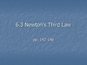 6.2 Newton`s Second Law